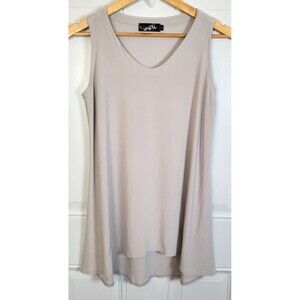 Sympli Tunic Tank Top Size 8 Hi-Low Hem